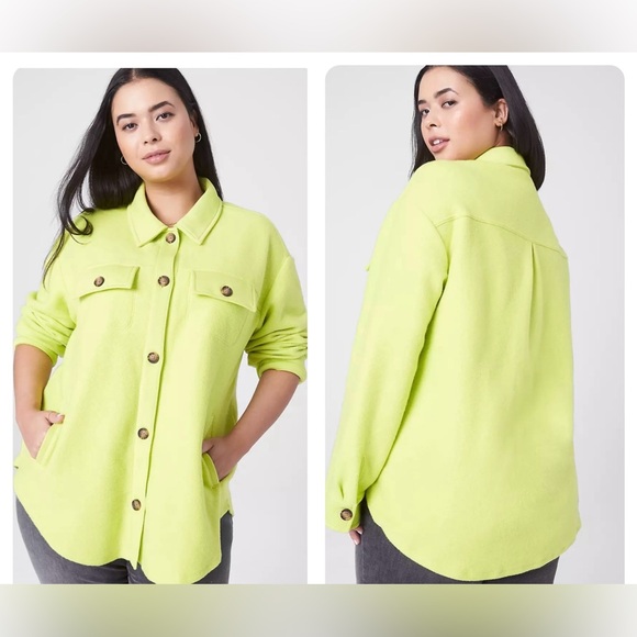 Lane Bryant Jackets & Blazers - Lane Bryant Relaxed French Terry Shacket 26/28